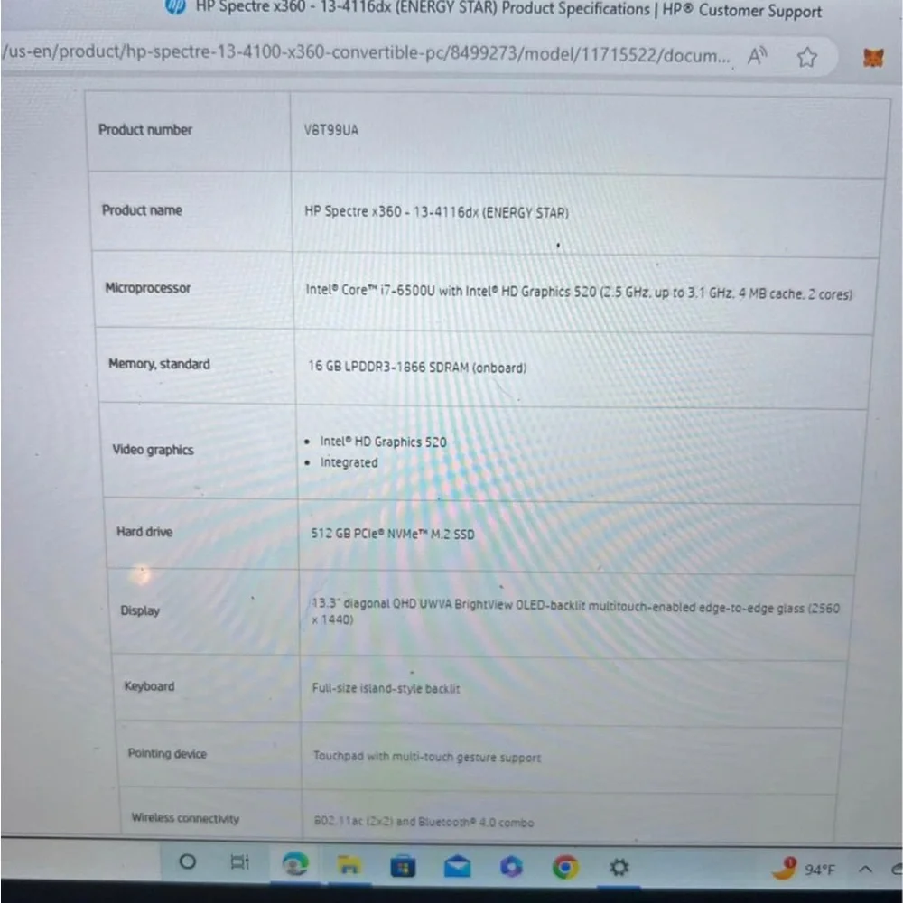 Hp spectre x360 13 2-in-1 laptop